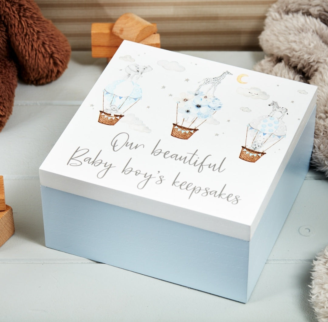 Baby Boy Keepsake Box
