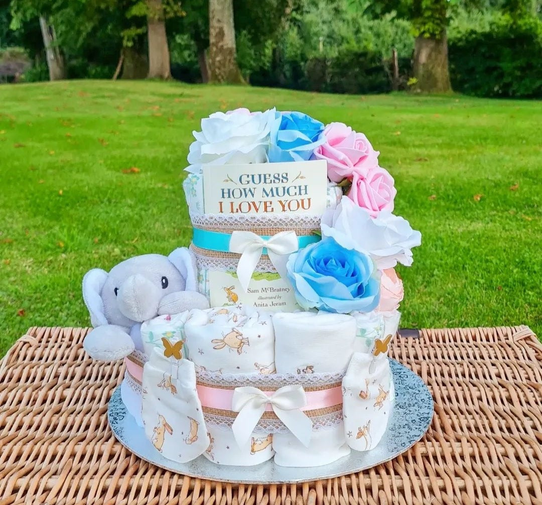 2 Tier Nappy Cake