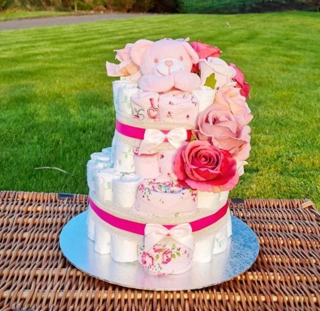 2 Tier Nappy Cake