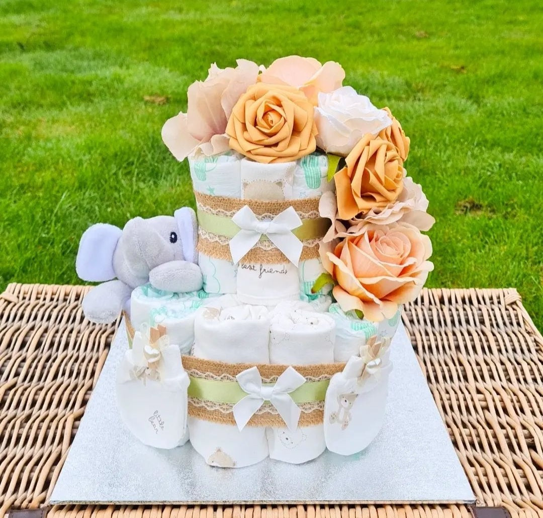 2 Tier Nappy Cake