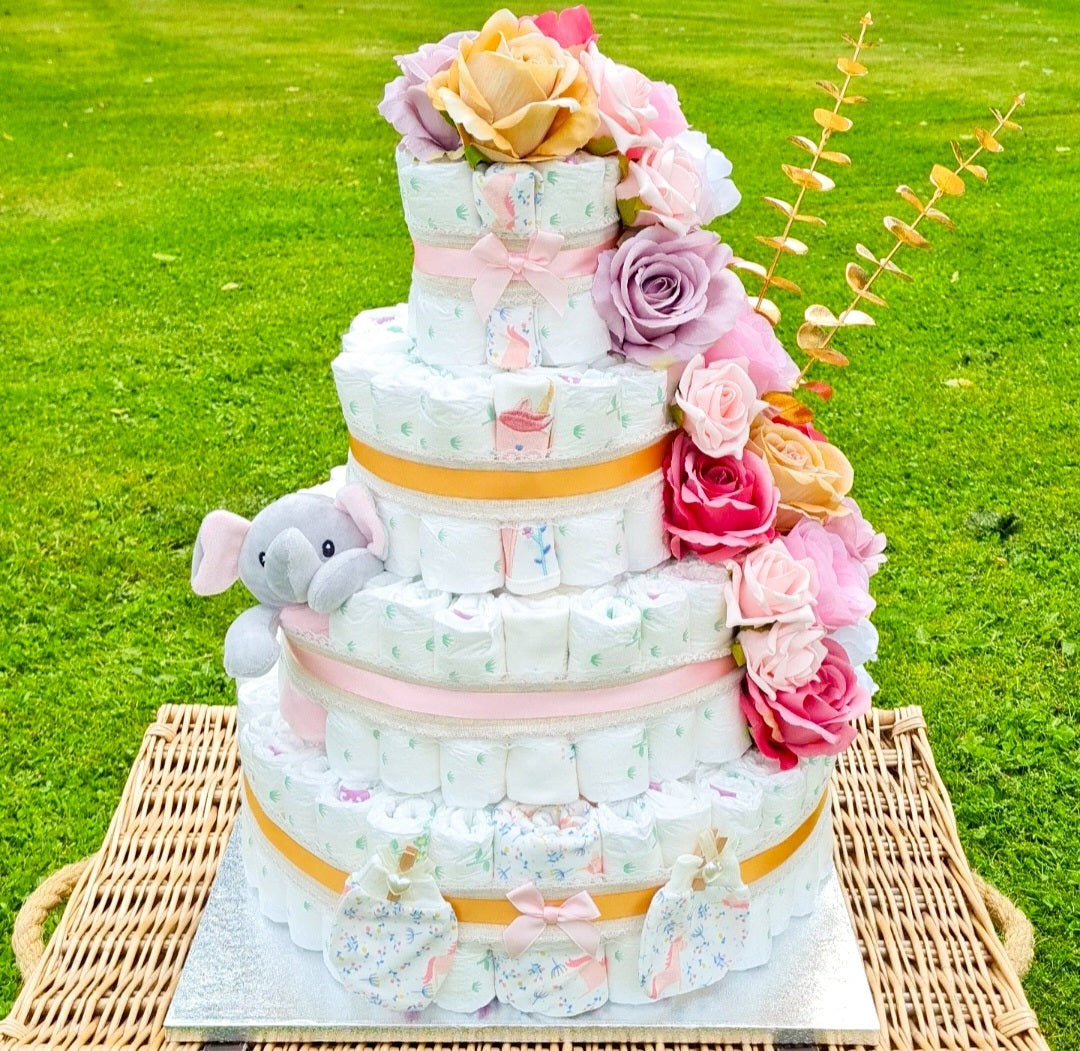 4 Tier Nappy Cake