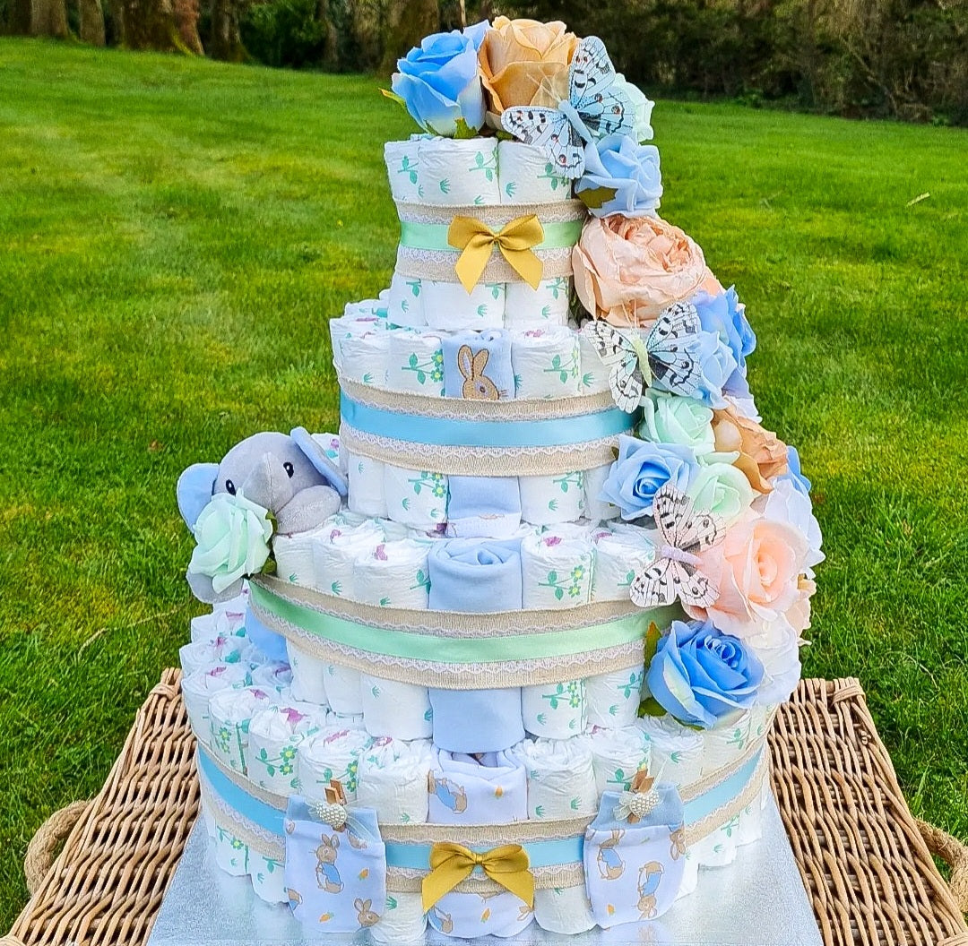 4 Tier Nappy Cake
