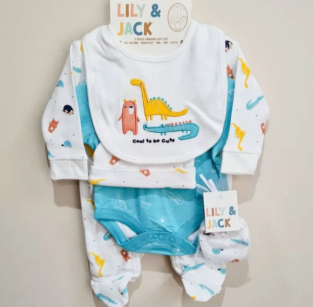 Wild Animal 5 piece Baby Set