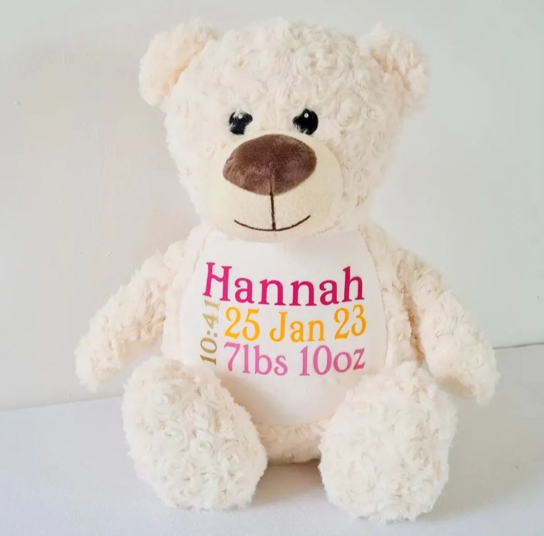Personalised White Bear