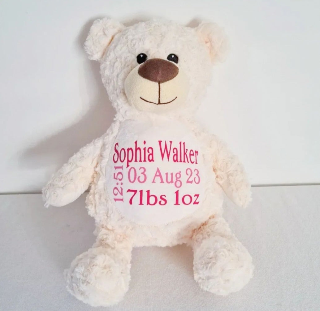 Personalised White Bear