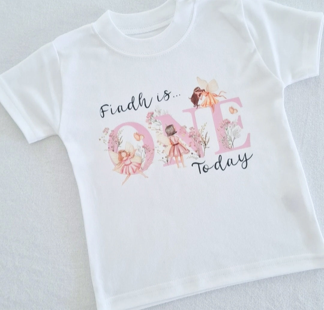 Personalised Fairy Birthday T-shirt