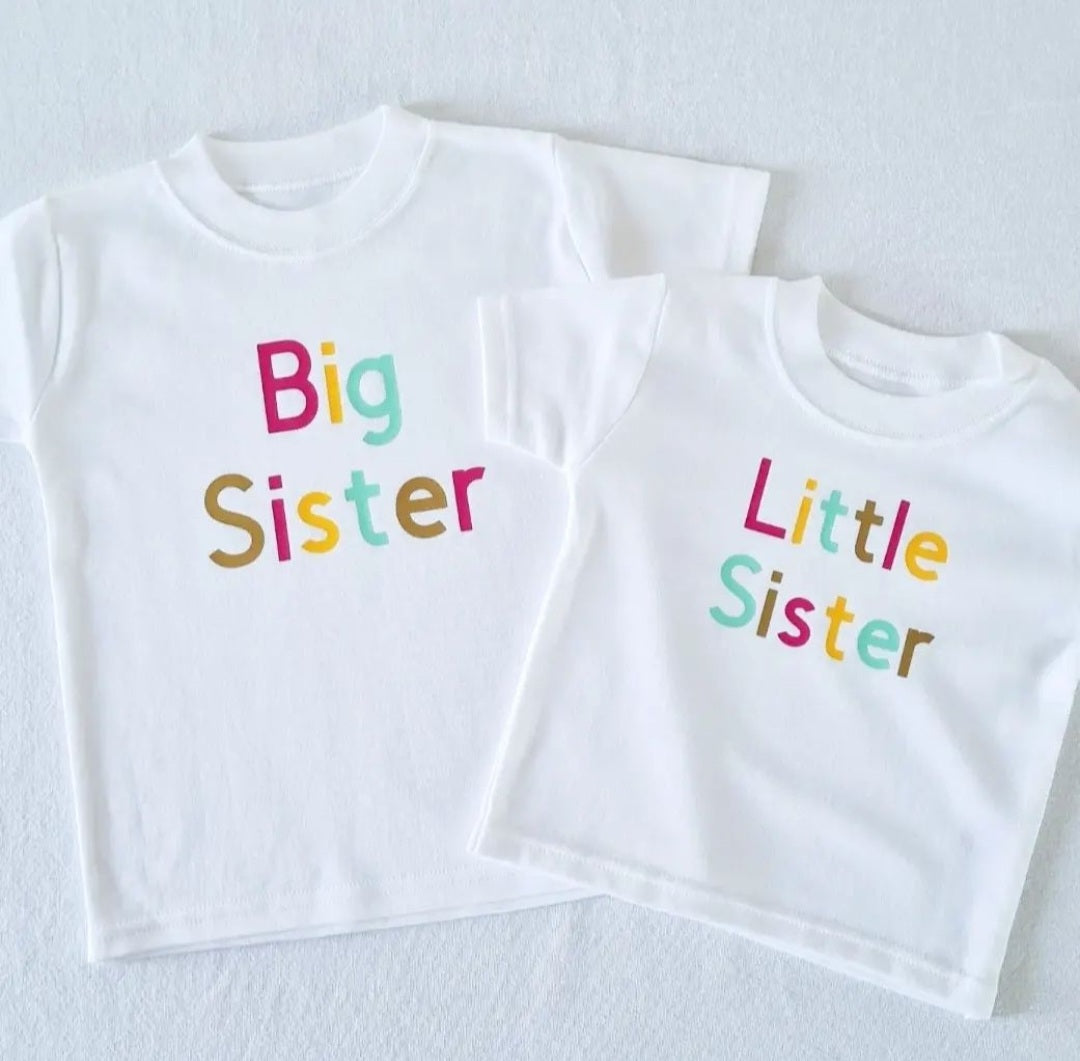Girls Short Sleeve Matching Relation T-Shirt