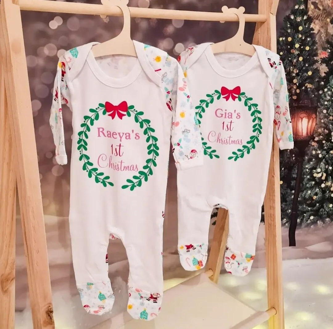 1st Xmas Sleepsuits 2025