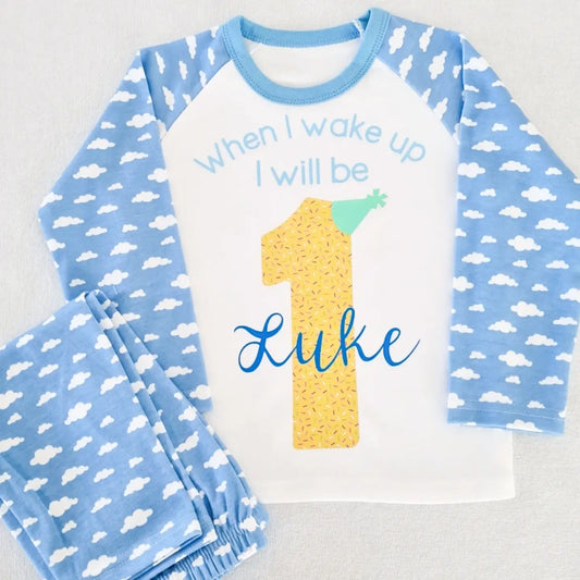 Personalised Yellow Birthday Sprinkles PJ's
