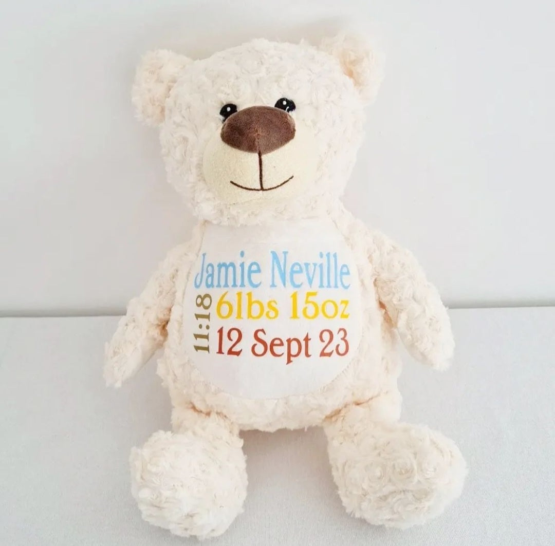 Personalised White Bear