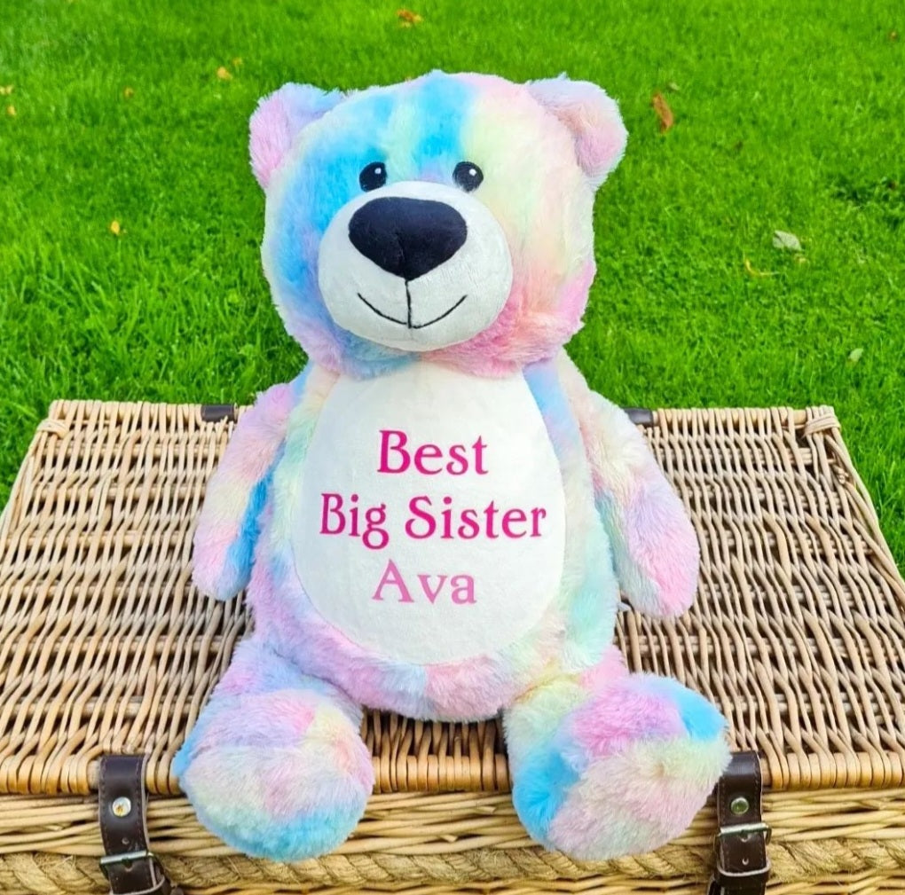 Personalised Rainbow Bear