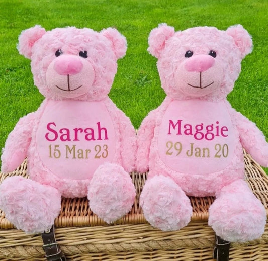 Personalised Pink Bear