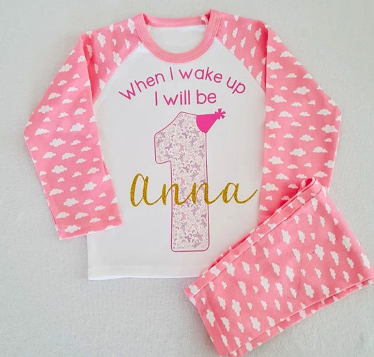 Personalised Butterfly Number Birthday PJ's