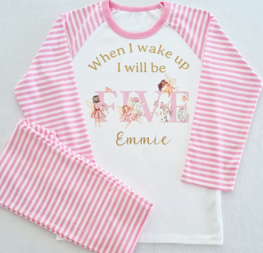 Personalised Fairy Birthday PJ's
