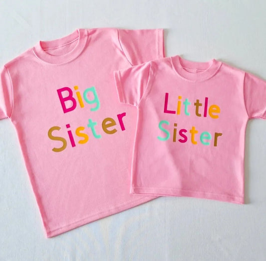 Girls Short Sleeve Matching Relation T-Shirt