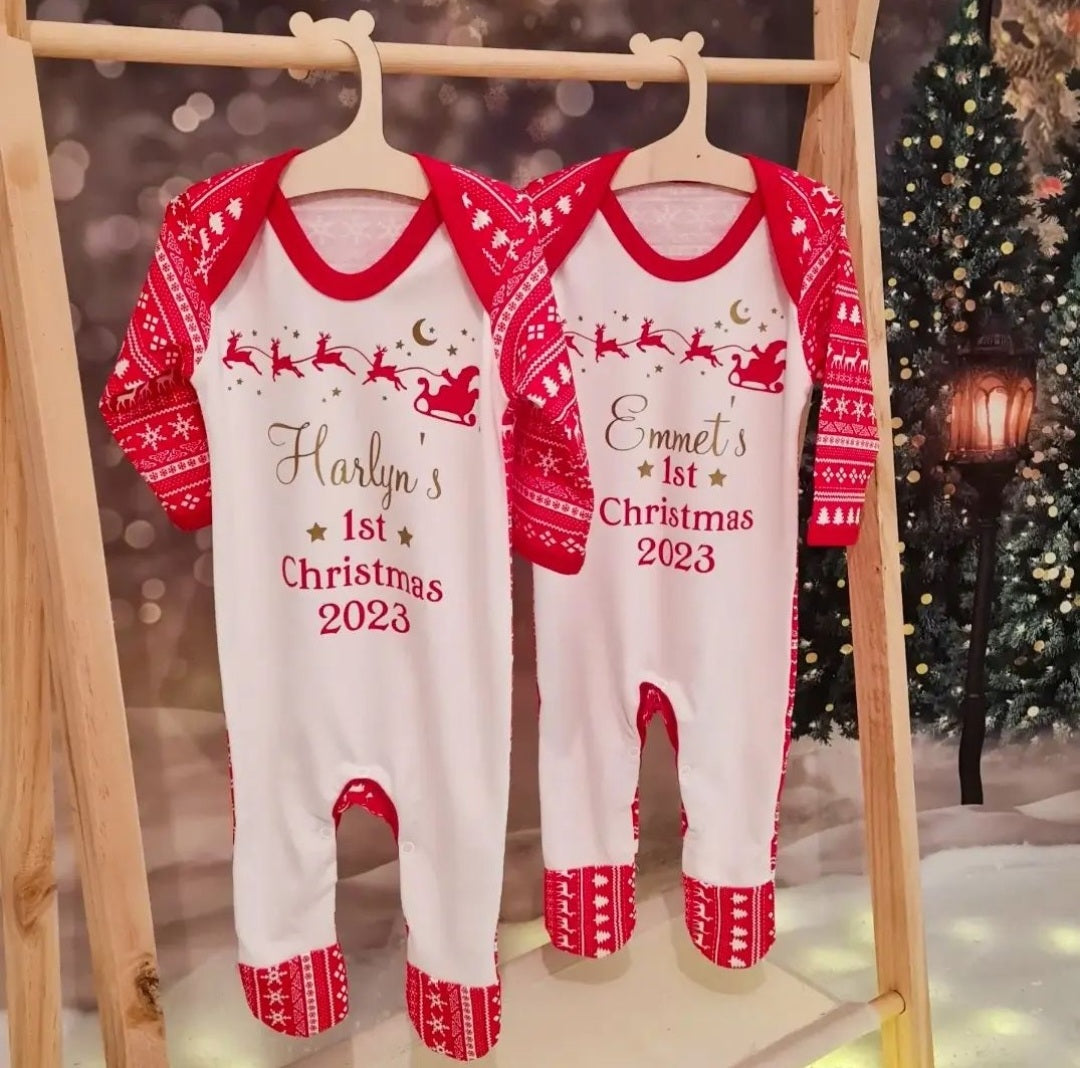1st Xmas Sleepsuits 2025