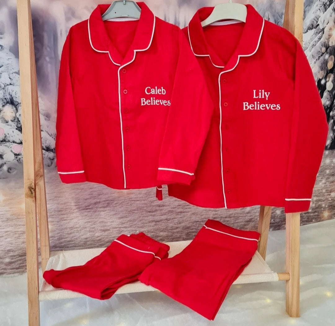 Personalised Classic Christmas PJ's