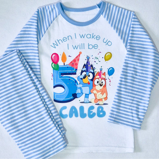 Personalised Bluey Birthday PJ's